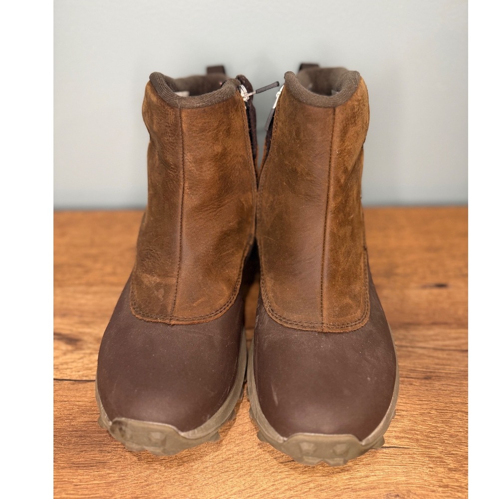 Merrell Thermo Kiruna Mid Zip Waterproof Winter Boots Brown Womens 7.5‎ J035092